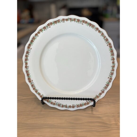 Haviland Limoges Blake & Henderson Gold/copper/flower 9.5 Plate China French Fra - Picture 4 of 4